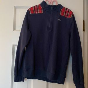 Girls’ Merry Plaid Shep shirt. Vineyard Vines.